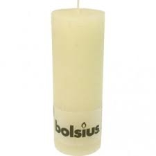 BOLSIUS RUSTIEK STOMPKAARS 190/68 - () creme